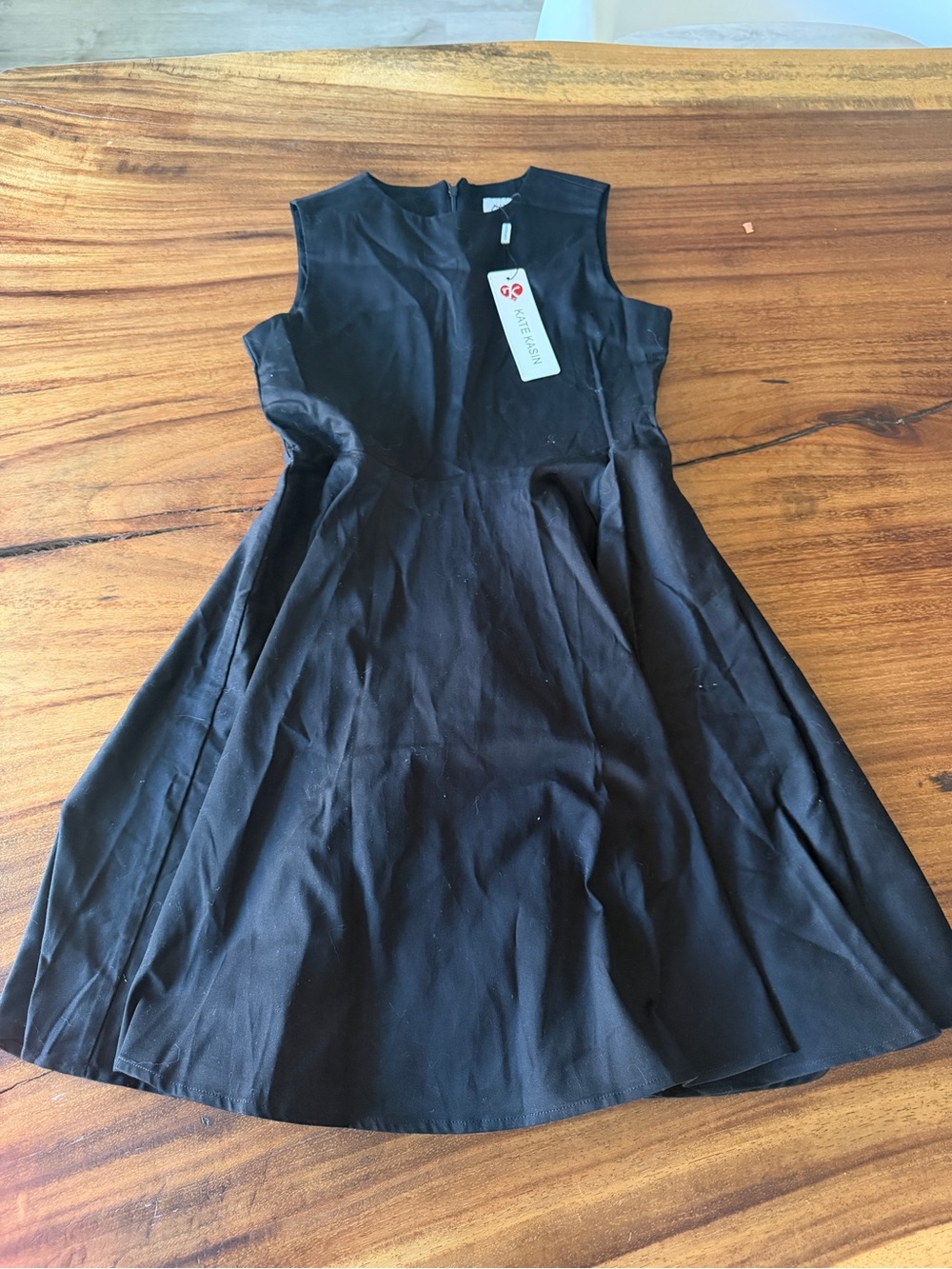 Girls' Sleeveless Black Fit-and-Flare Dress by Kate Kasin